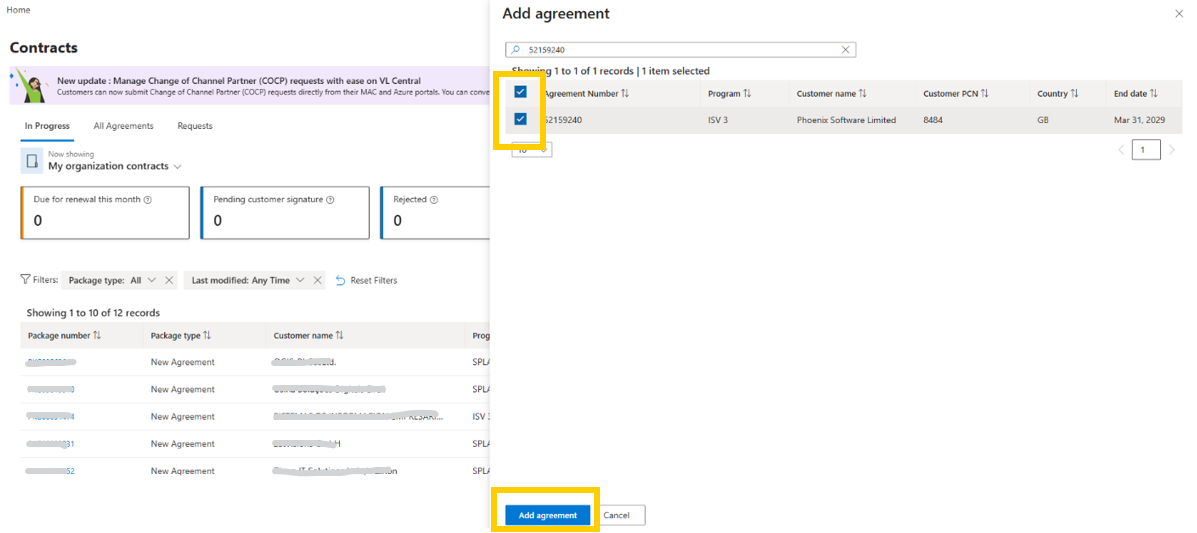 Create agreement package for Non-EA Programs | Microsoft Learn