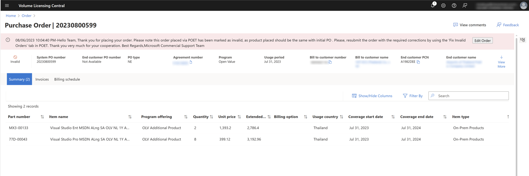 Orders workspace scenarios | Microsoft Learn