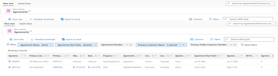 Anytime custom date filter result.