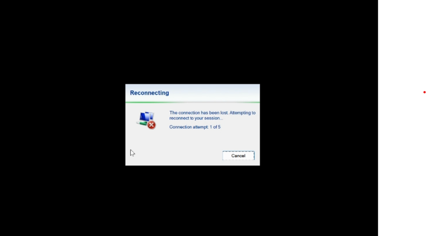 Current Auto-reconnect user experience