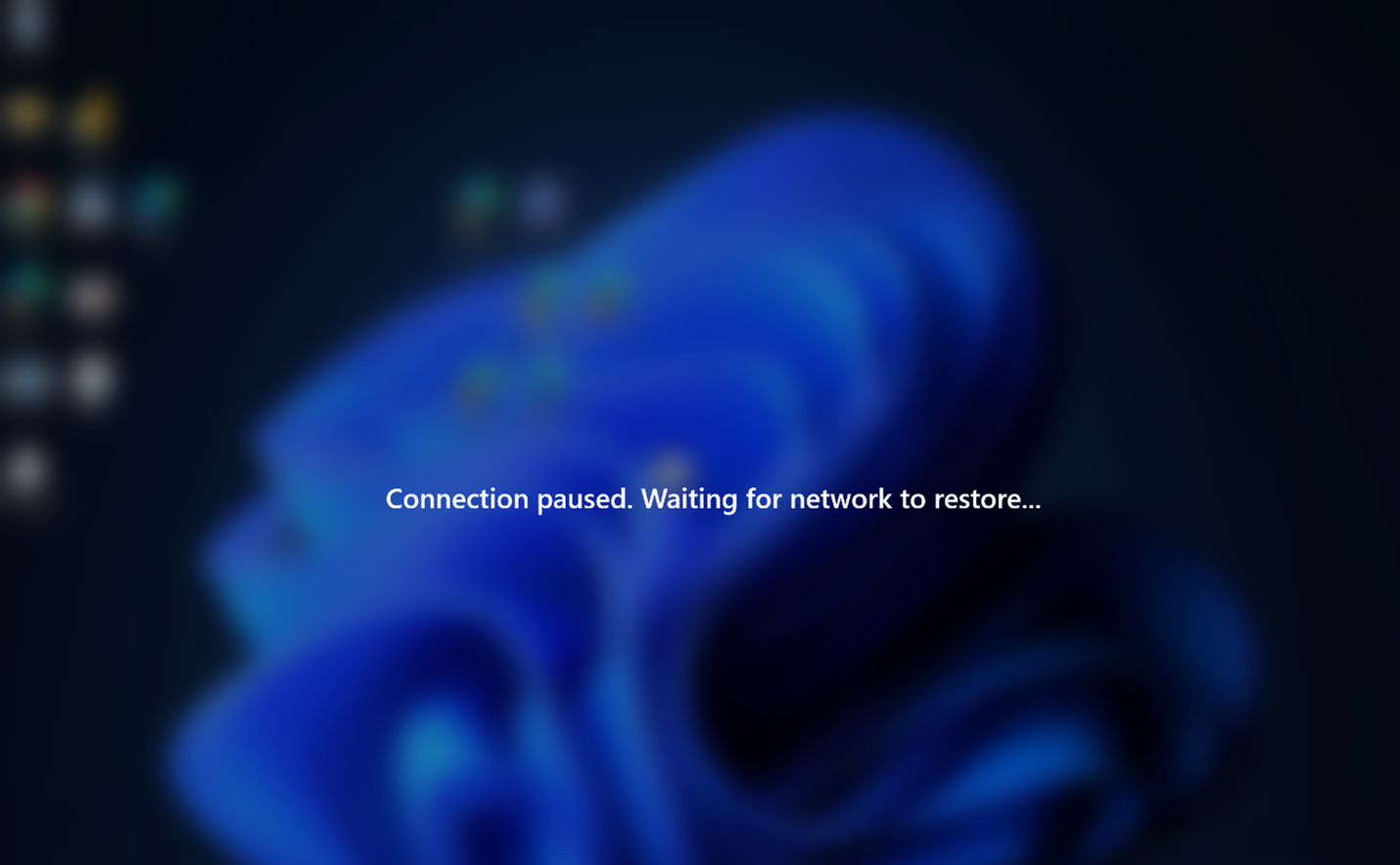 Screenshot of the Modern User Auto-Reconnect experience.