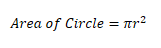 Circle Area formula