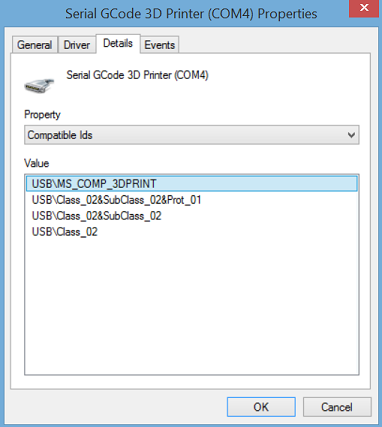 device manager details tab - compatible ids.