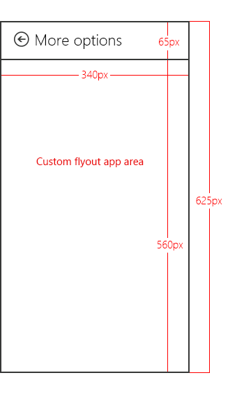 flyout dimensions for more camera options.