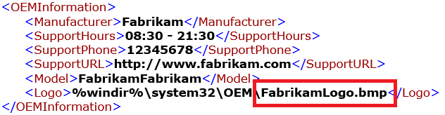 OEM Logo details