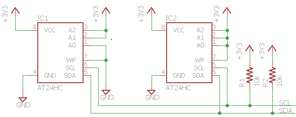 i2c eeprom schematic