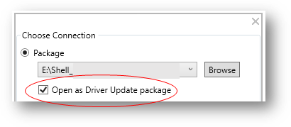 An image showing the driver update package notification