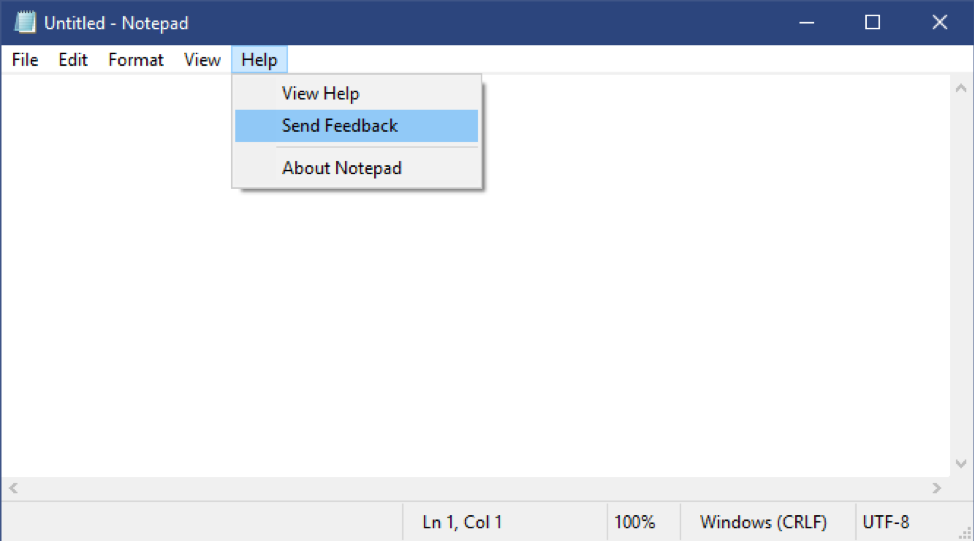 Send feedback. Notepad Windows. Окно блокнота. Notepad окно. Кодировка UTF-8 В блокноте.