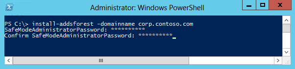 Screenshot that shows a Windows PowerShell terminal window during an installation.