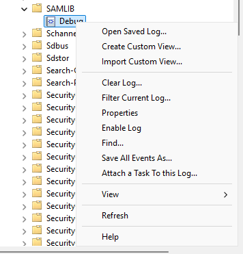 Enable SAM Client Event Logging in Windows | Microsoft Learn