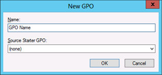 Screenshot that shows where to name the GPO so you can configure GPOs to restrict the administrator account on domain-joined systems.