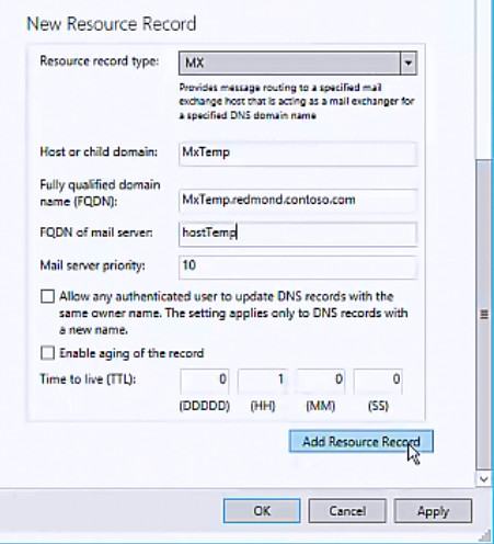 Add a DNS Resource Record | Microsoft Learn