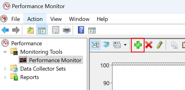 Remote Desktop - A screenshot showing how to add the User input Delay performance counter