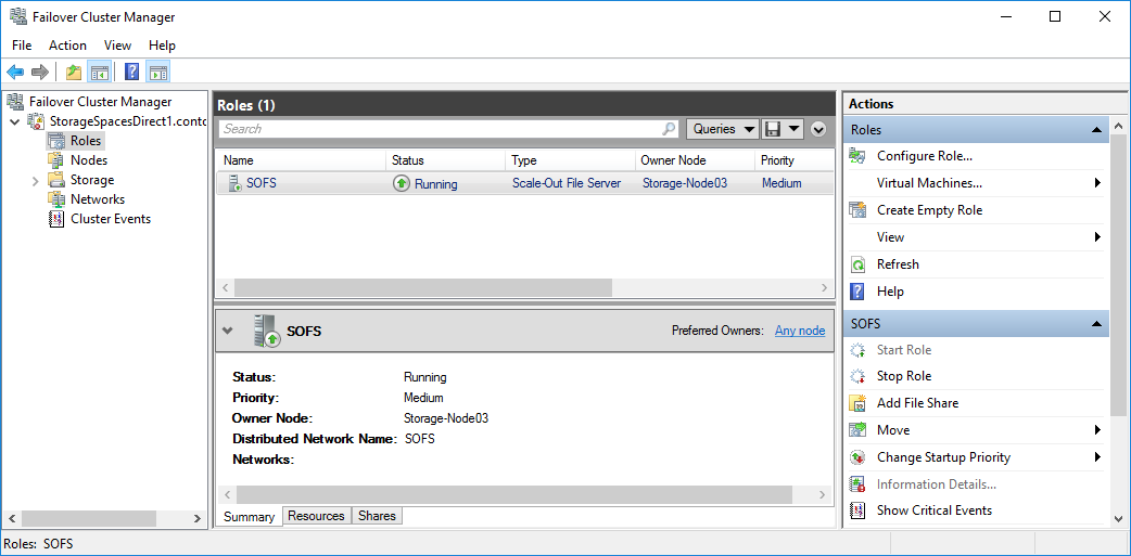 Started role. Сервера менеджер дискового пространства. Out файл. Microsoft Failover Cluster Manager иконка. Failover Cluster Manager добавление сервиса к роли.