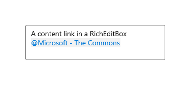 content link in rich edit box
