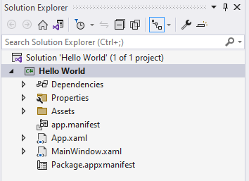 How to build a Hello World app using C# / WinUI 3 / Windows App SDK -  Windows apps