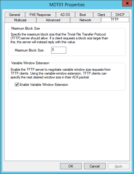 TFTP changes are now easy to perform.