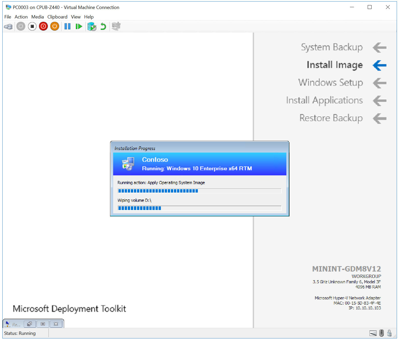 Task sequence example 6.