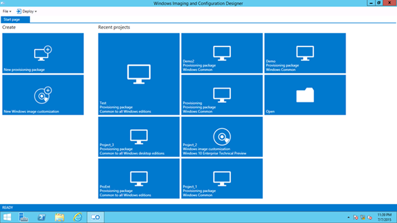 Windows Imaging and Configuration Designer.