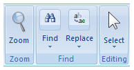 screen shot of editing group split into two groups