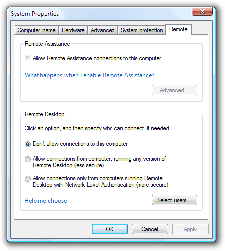 screen shot of property sheet with group box