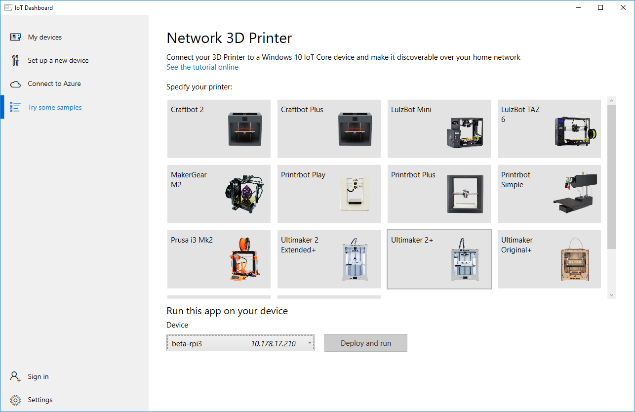 Network 3D Printer with Windows 10 IoT Core - Windows IoT | Microsoft Learn