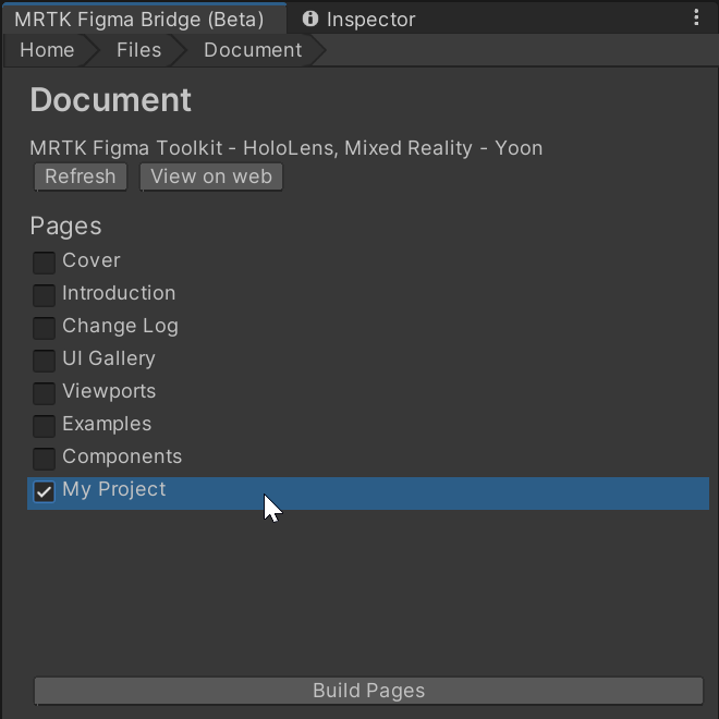 Figma Bridge - Pages