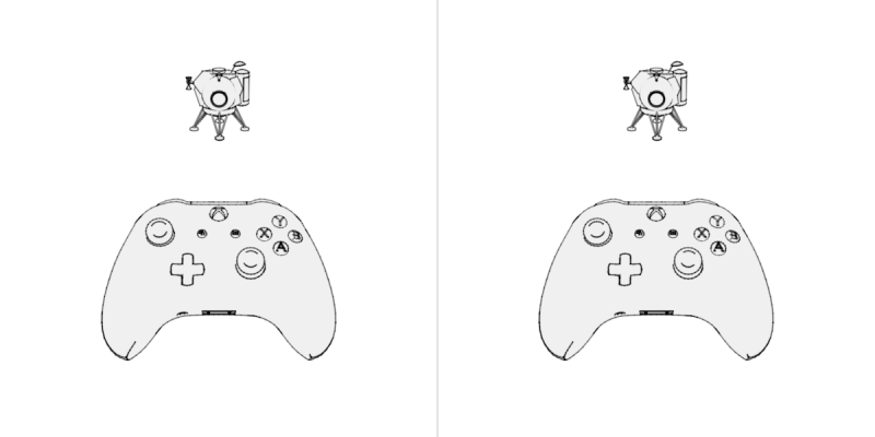 Left thumbstick is mapped to Yaw and Roll, Right thumbstick is mapped to Pitch and Roll
