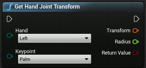 Get Hand Joint Transform