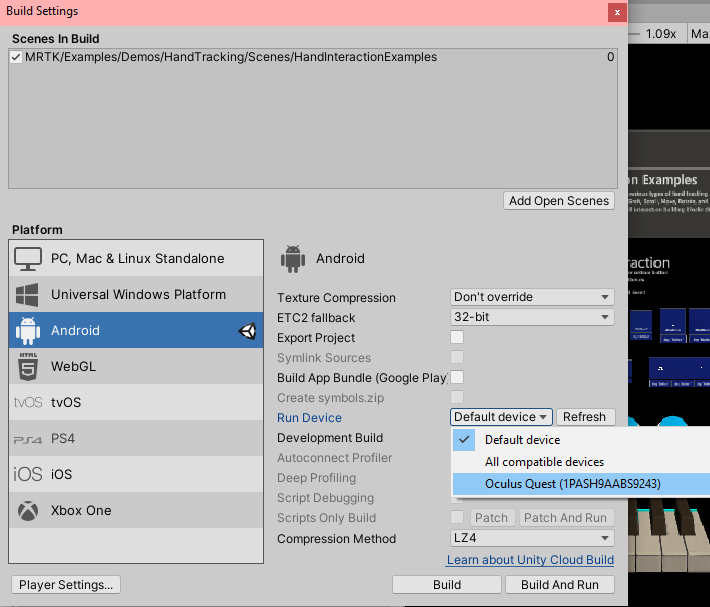 Deploying to Oculus Quest - MRTK 2 | Microsoft Learn