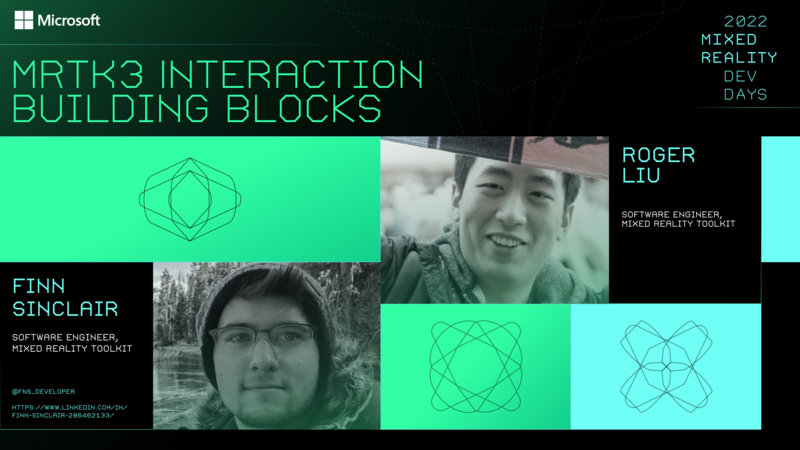 MRTK3 Interaction building blocks