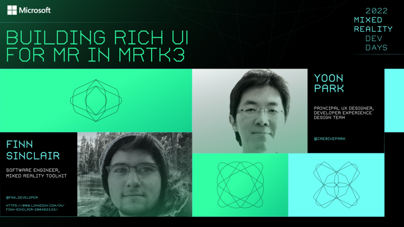 Building Rich UI for MR in MRTK3
