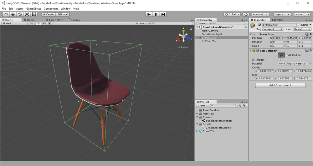 Adjust collider dimension if it does not match the object.