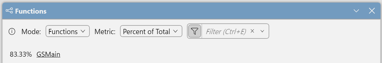 Screenshot that shows Functions.