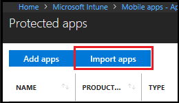 Import protected apps.