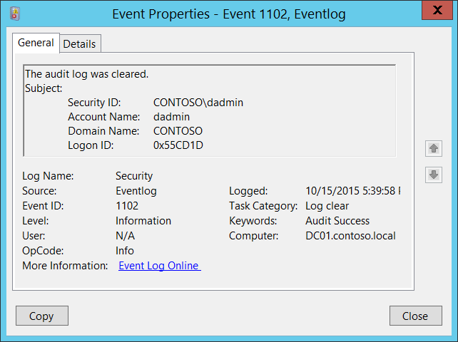 Various Critical Windows 11 Event ID List