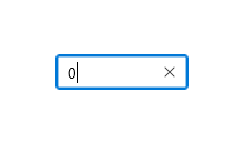 An in-focus input field showing the number 12.