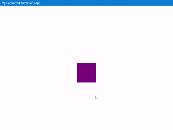 Connected animations