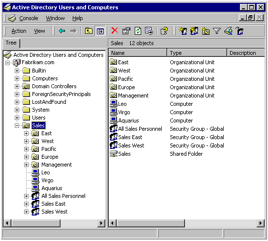 active directory domain partition