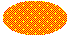 Illustration of an ellipse filled with tiny checkerboard with cutouts shaped like plus signs, over a background color