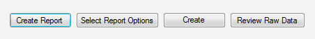 image of three buttons where the critical button is leftmost in a horizontal layout.