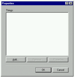 screen shot of a sample properties dialog box.