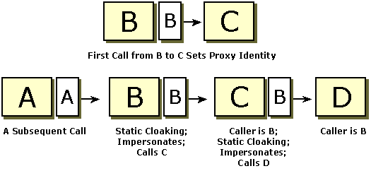Diagram that shows the process for static cloaking.