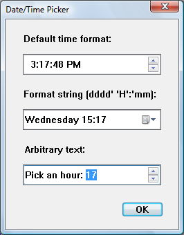 Microsoft excel date picker control