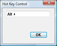 screen shot of a dialog box that contains a hot key control