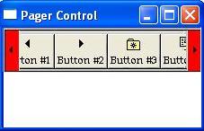 screen shot of a narrow window with an example toolbar inside a pager control
