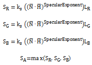 output pixel equations.