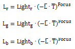 equation for spot light source
