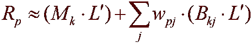 equation of prt rendering