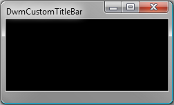 screen shot of a custom frame with title